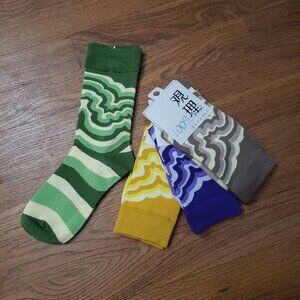 4 pairs waves socks gift socks